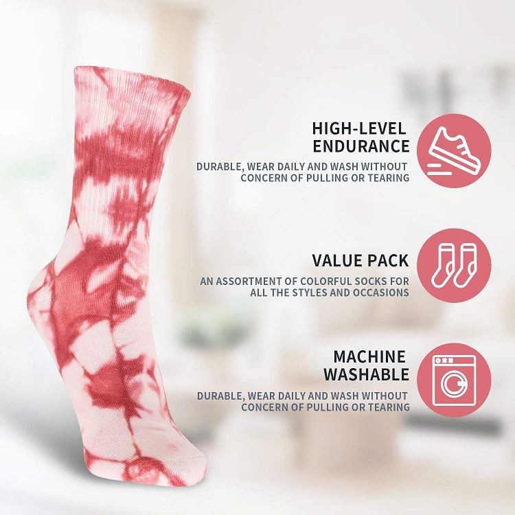 ladies fancy tie dye socks